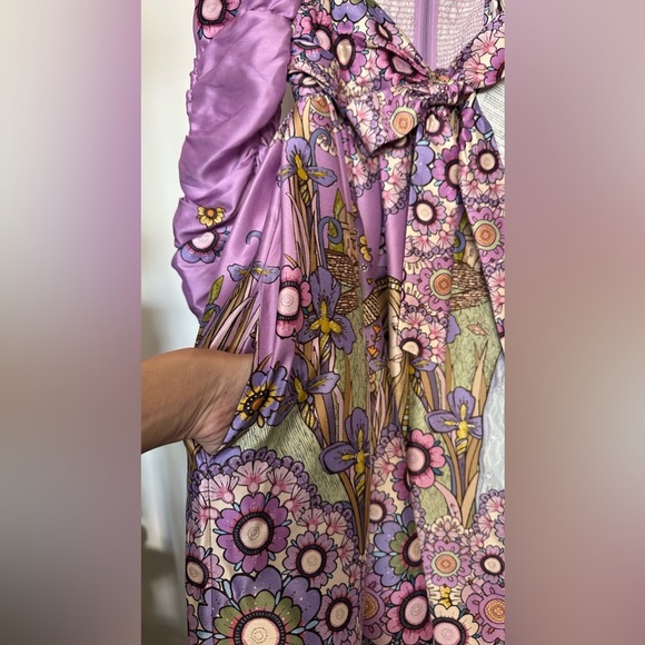 NWT Zimmermann Cosmic Twist Front Mini Dress Silk Purple Flare 0P (US2P) - Picture 10 of 16
